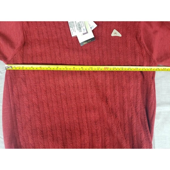 NWT, Men's Monte Carlo Collection sweater, Red, Magna wool, size 42 L - Picture 9 of 10